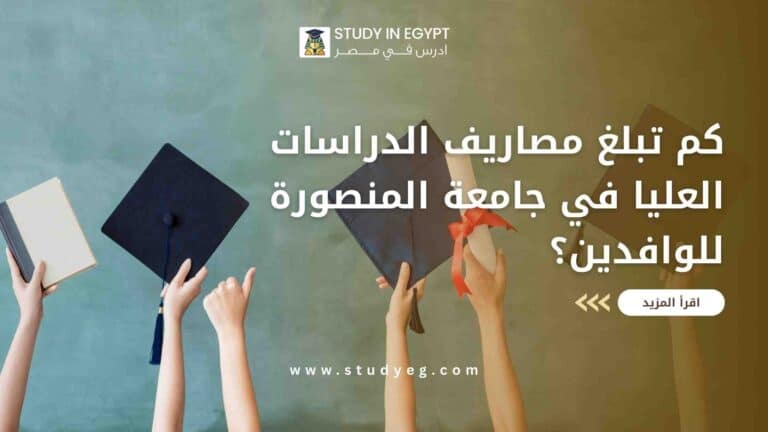 مصاريف الدراسات العليا جامعة المنصورة للوافدين